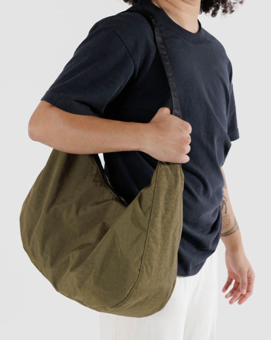 Accessories & Clothing Baggu | Baggu - Large Nylon Crescent Bag - Seaweed