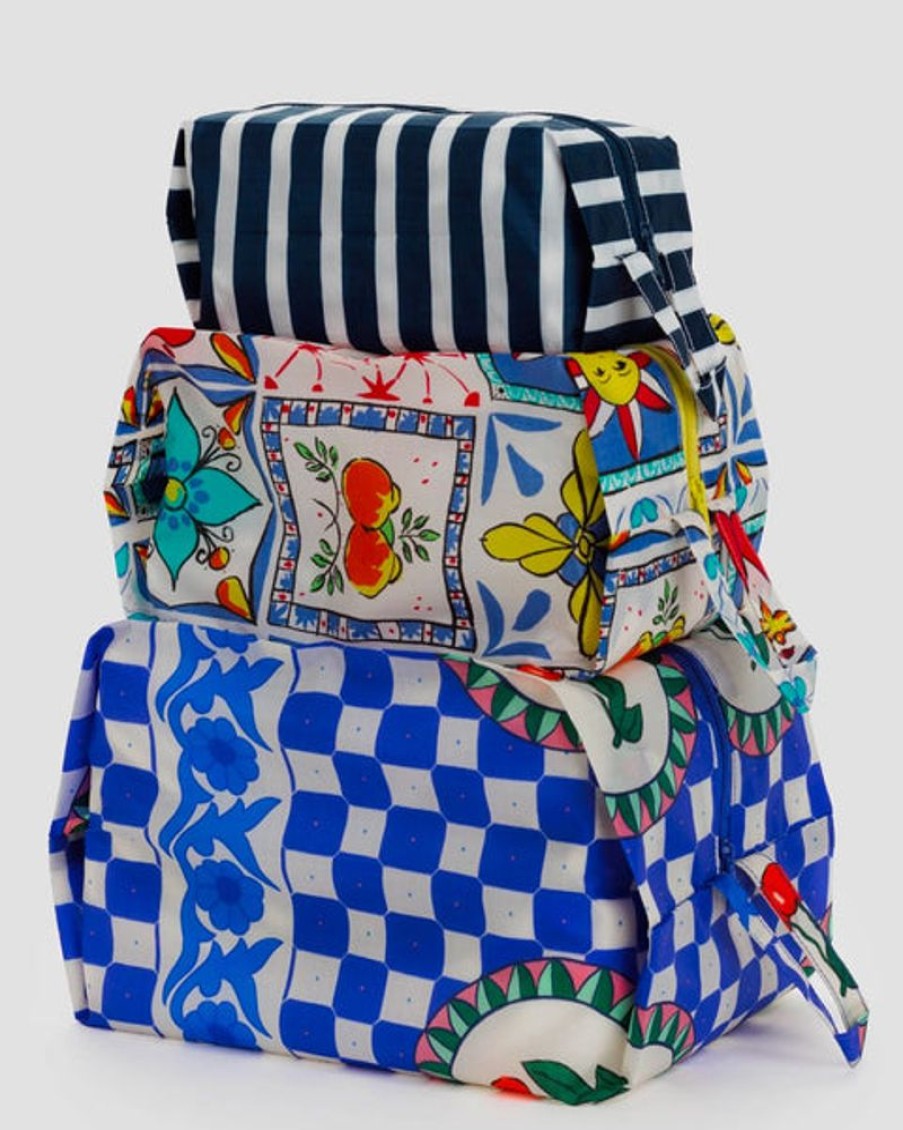 Accessories & Clothing Baggu | Baggu - 3D Zip Set - Vacation Tiles