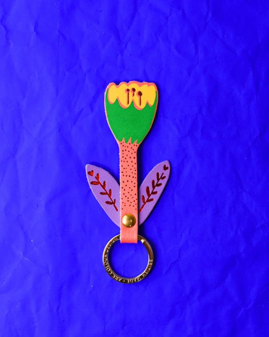 Home Decor Ark | Ark - Tulip Key Fob - Coral