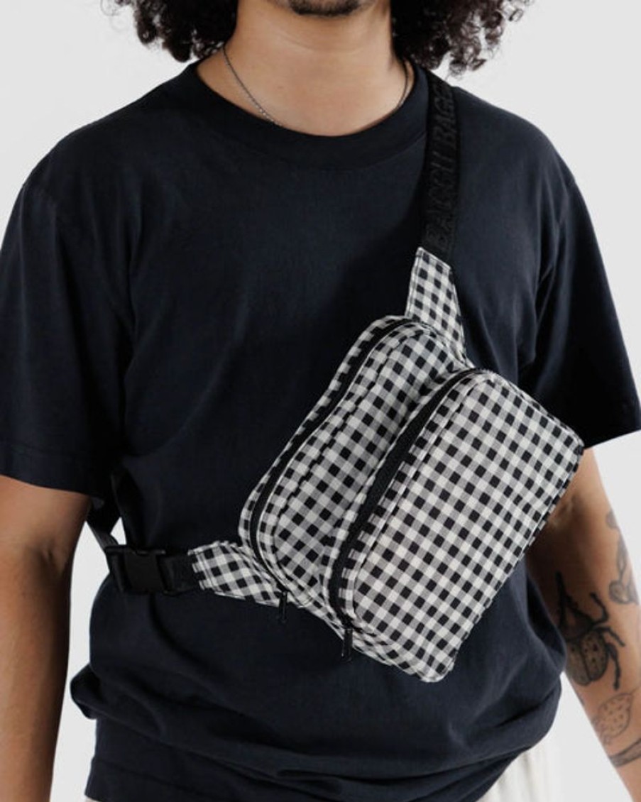 Accessories & Clothing Baggu | Baggu - Fanny Pack - Black & White Gingham