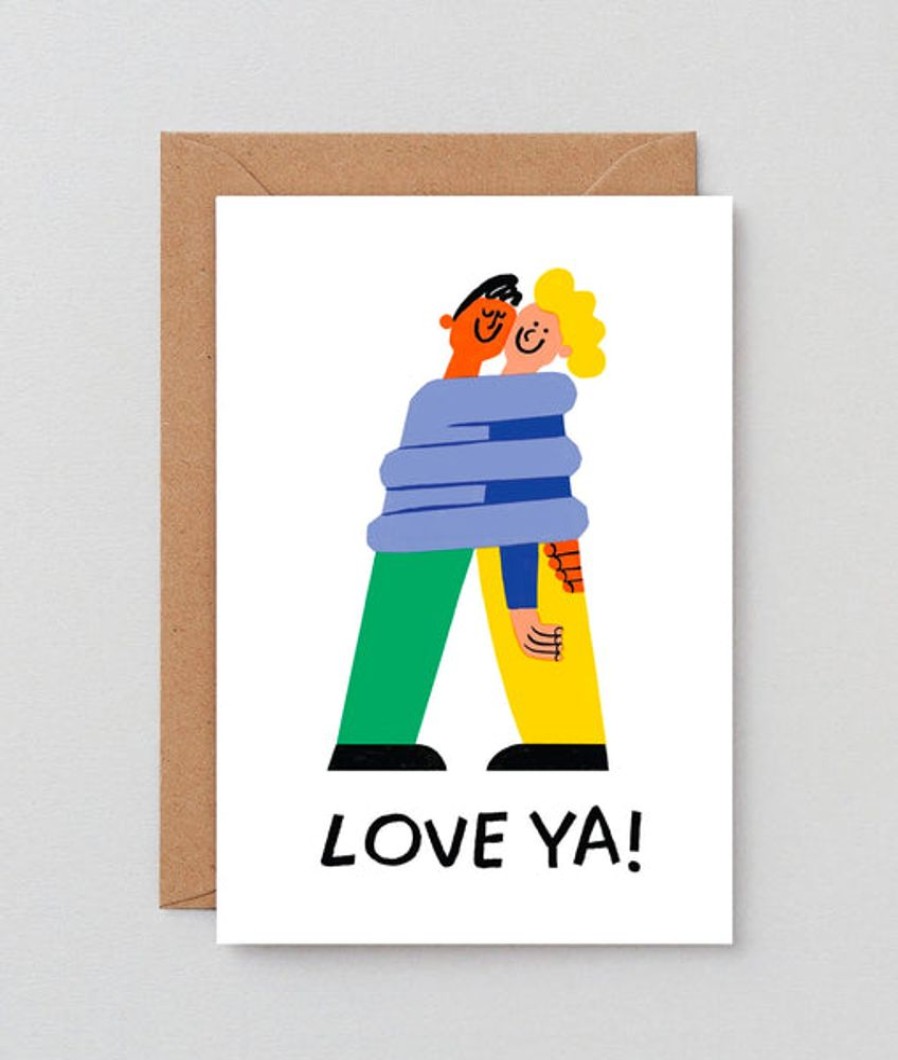 Cards Wrap | Wrap - Greetings Card - 'Love Ya'