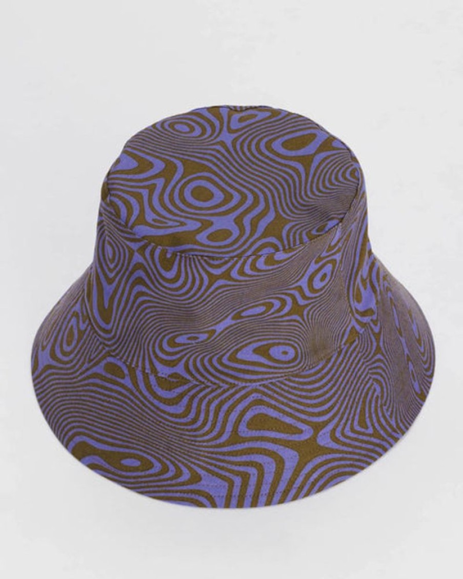 Accessories & Clothing Baggu | Baggu - Bucket Hat - Trippy Swirl Seaweed