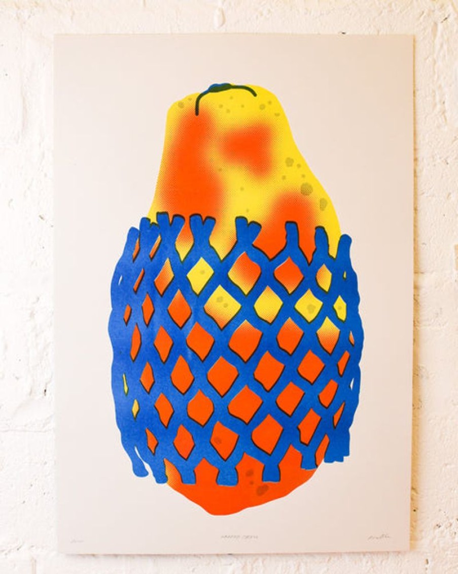 Home Decor Alice Oehr | Alice Oehr - Wrapped Papaya Riso Print - A2