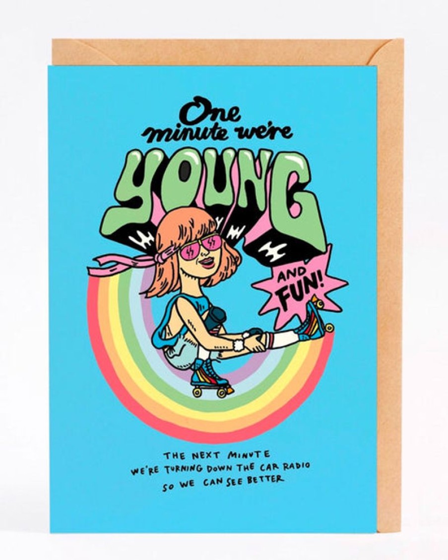 Cards Wally Paper Co | Wally Paper Co Cards - One Minute We'Re Young And Fun