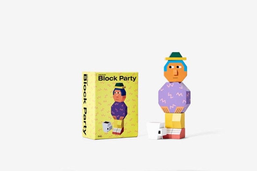 Home Decor Areaware | Areaware - Block Party Guy By Andy Rementer