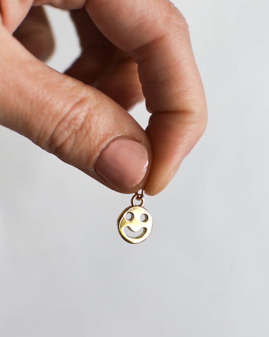 Jewellery Jake Cheeseman | Jake Cheeseman Pendant - Gold Smiley