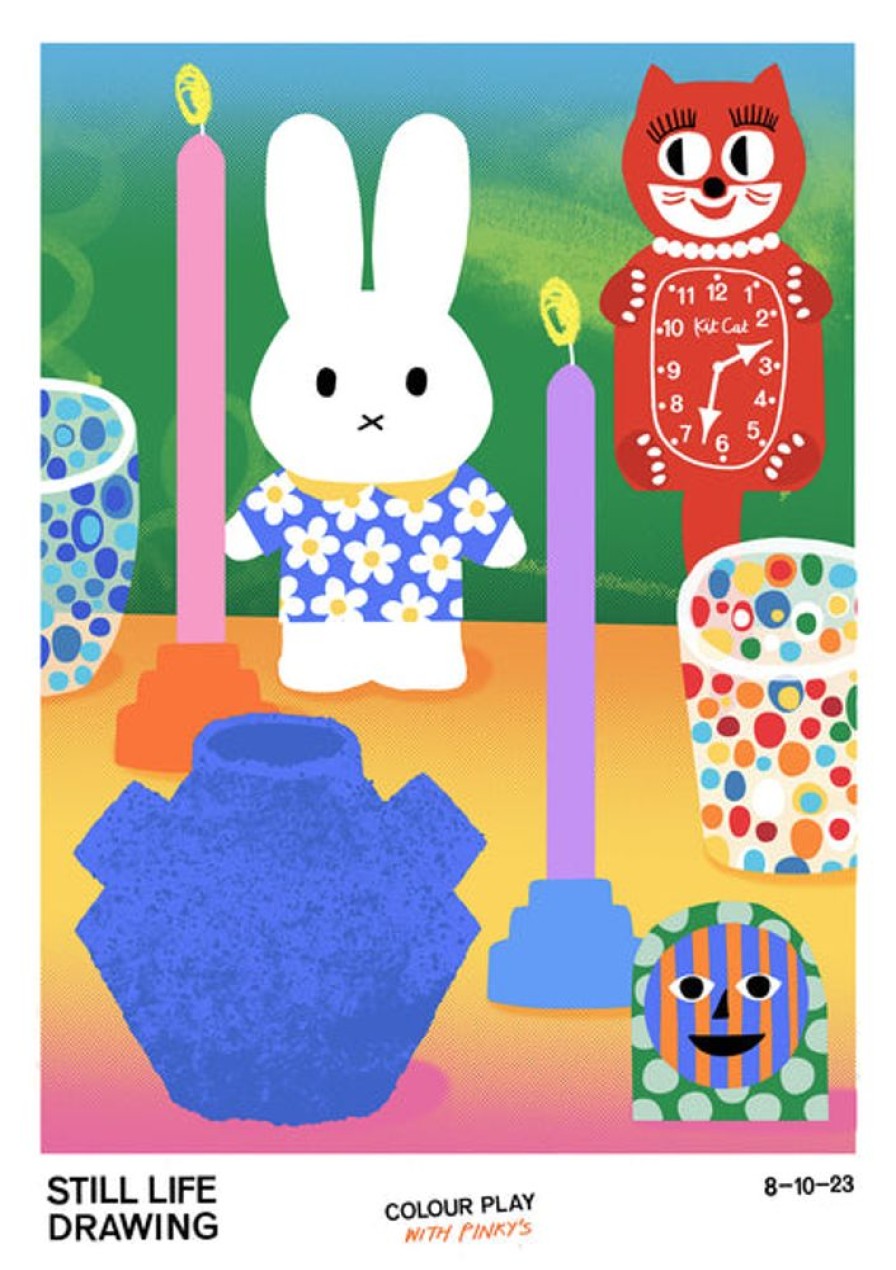 Home Decor Alice Oehr | Alice Oehr - Colour Play With Pinky'S - A2