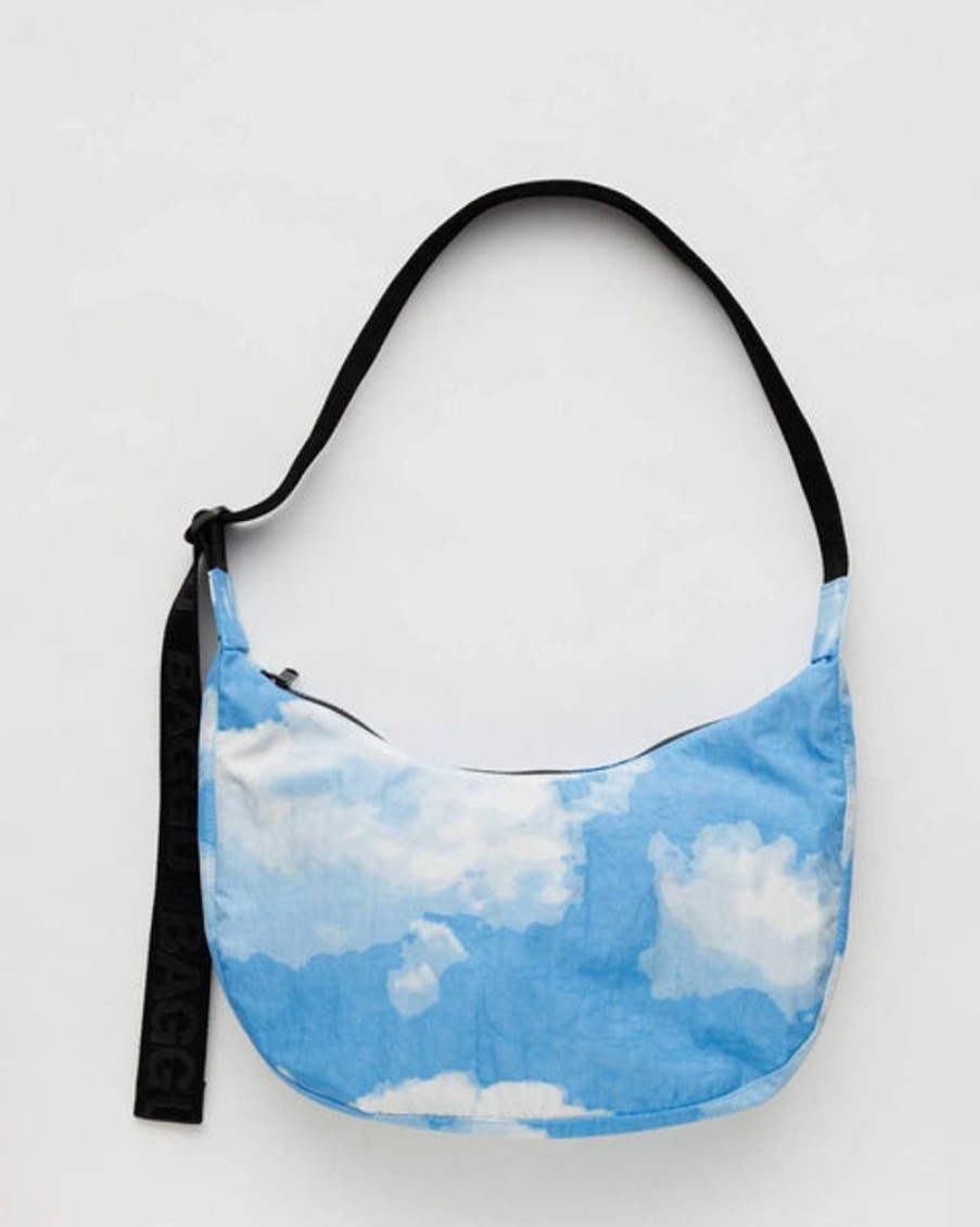 Accessories & Clothing Baggu | Baggu - Medium Nylon Crescent Bag - Clouds