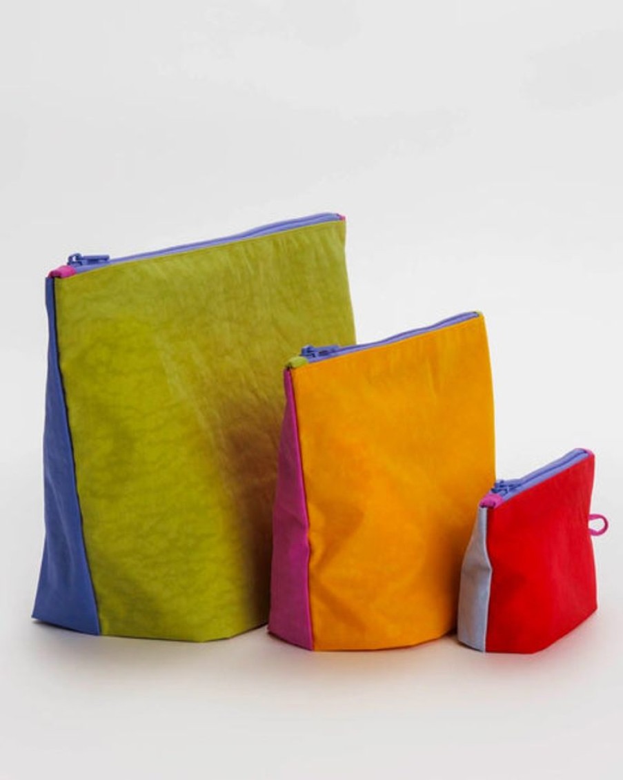 Accessories & Clothing Baggu | Baggu - Go Pouch Set - Vacation Colorblock