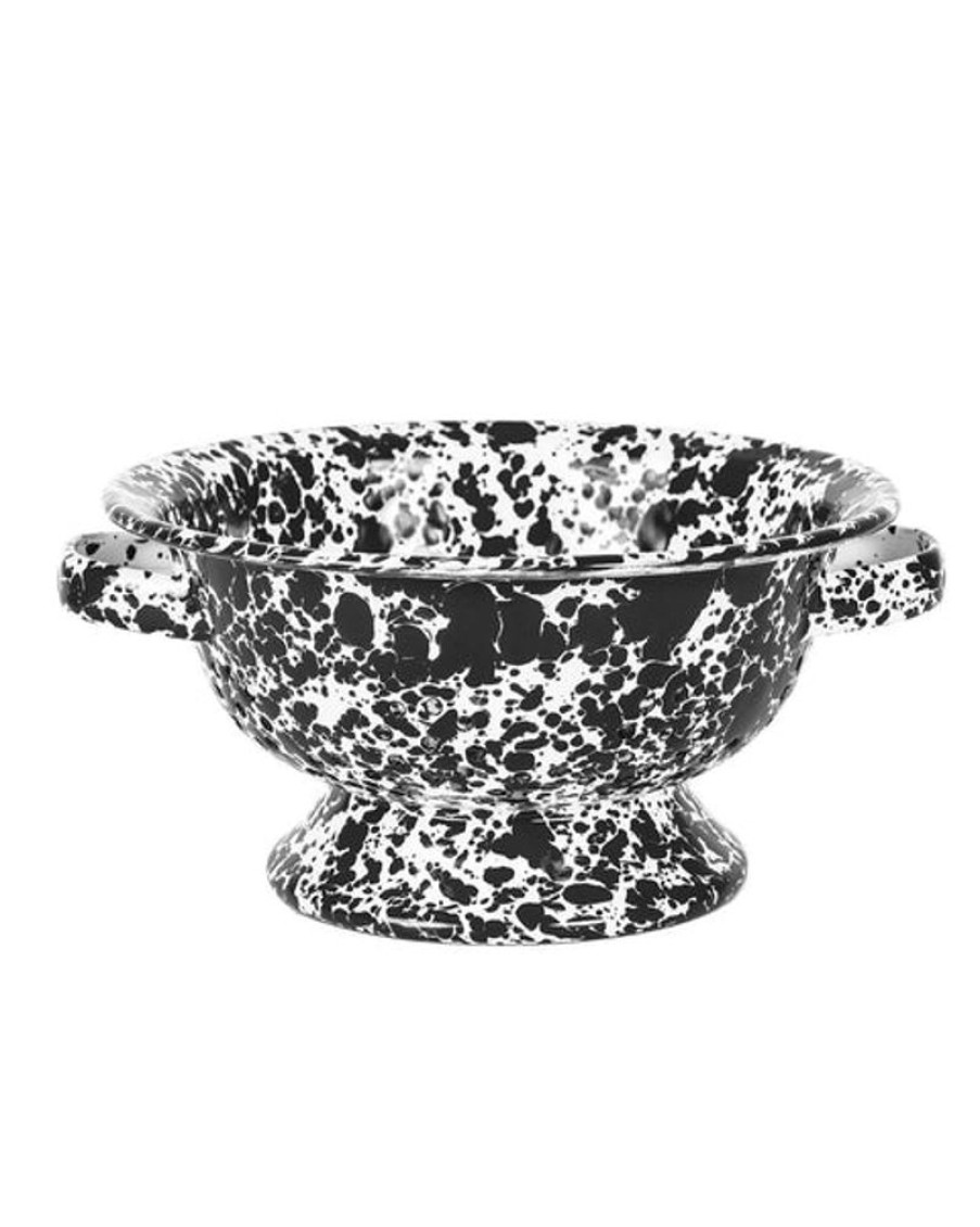 Tableware Crow Canyon | Crow Canyon - Splatter Small Berry Colander - Black