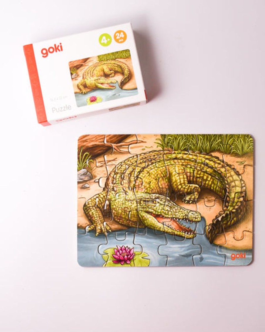 Kids & Babies GOKI | Goki - Mini Puzzle Australian Animals - Crocodile