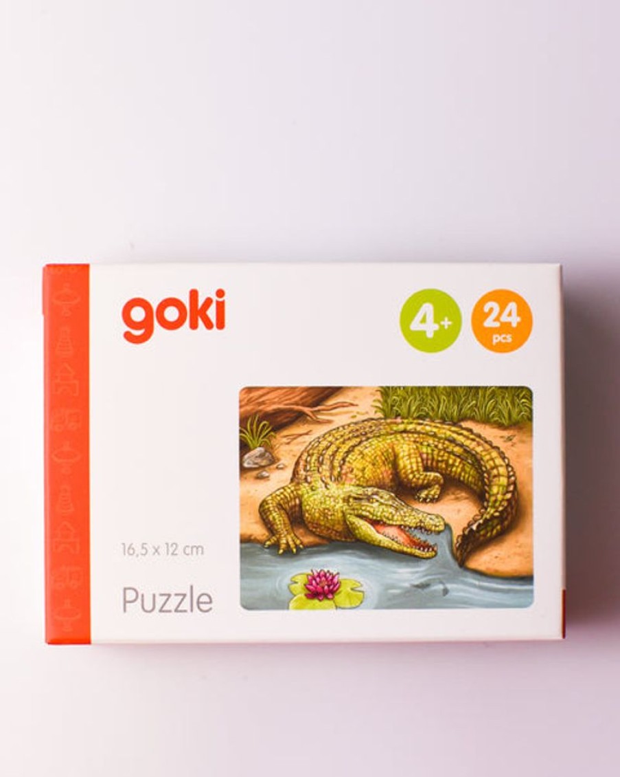 Kids & Babies GOKI | Goki - Mini Puzzle Australian Animals - Crocodile