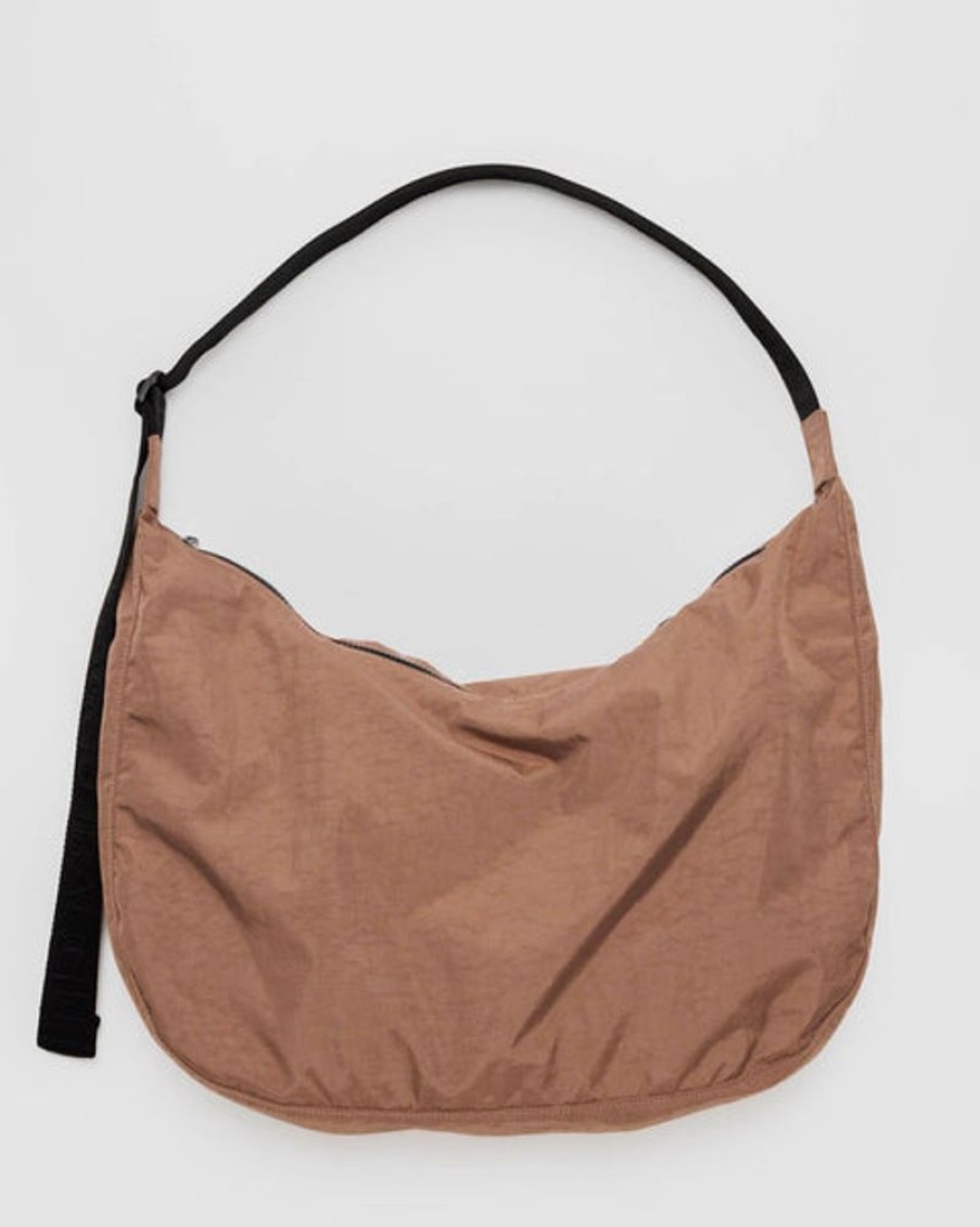 Accessories & Clothing Baggu | Baggu - Large Nylon Crescent Bag - Cocoa