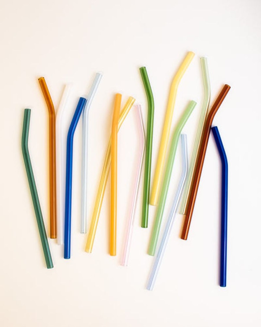 Tableware Pinky's | Tall Coloured Glass Straws