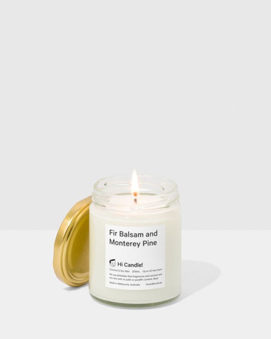 Scent & Care Hi Candle! | Hi Candle! - Fir Balsam And Monterey Pine