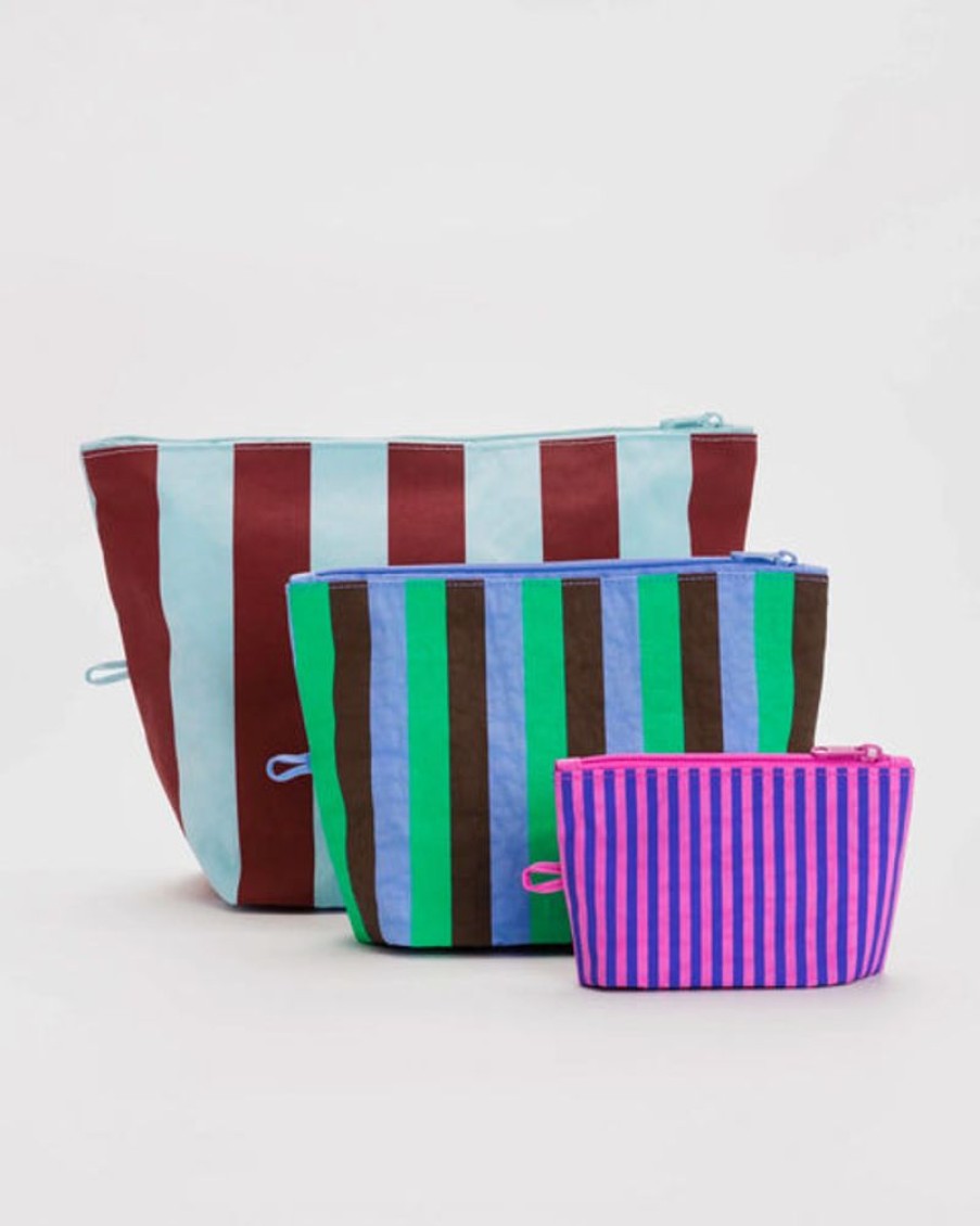 Accessories & Clothing Baggu | Baggu - Go Pouch Set - Vacation Stripe