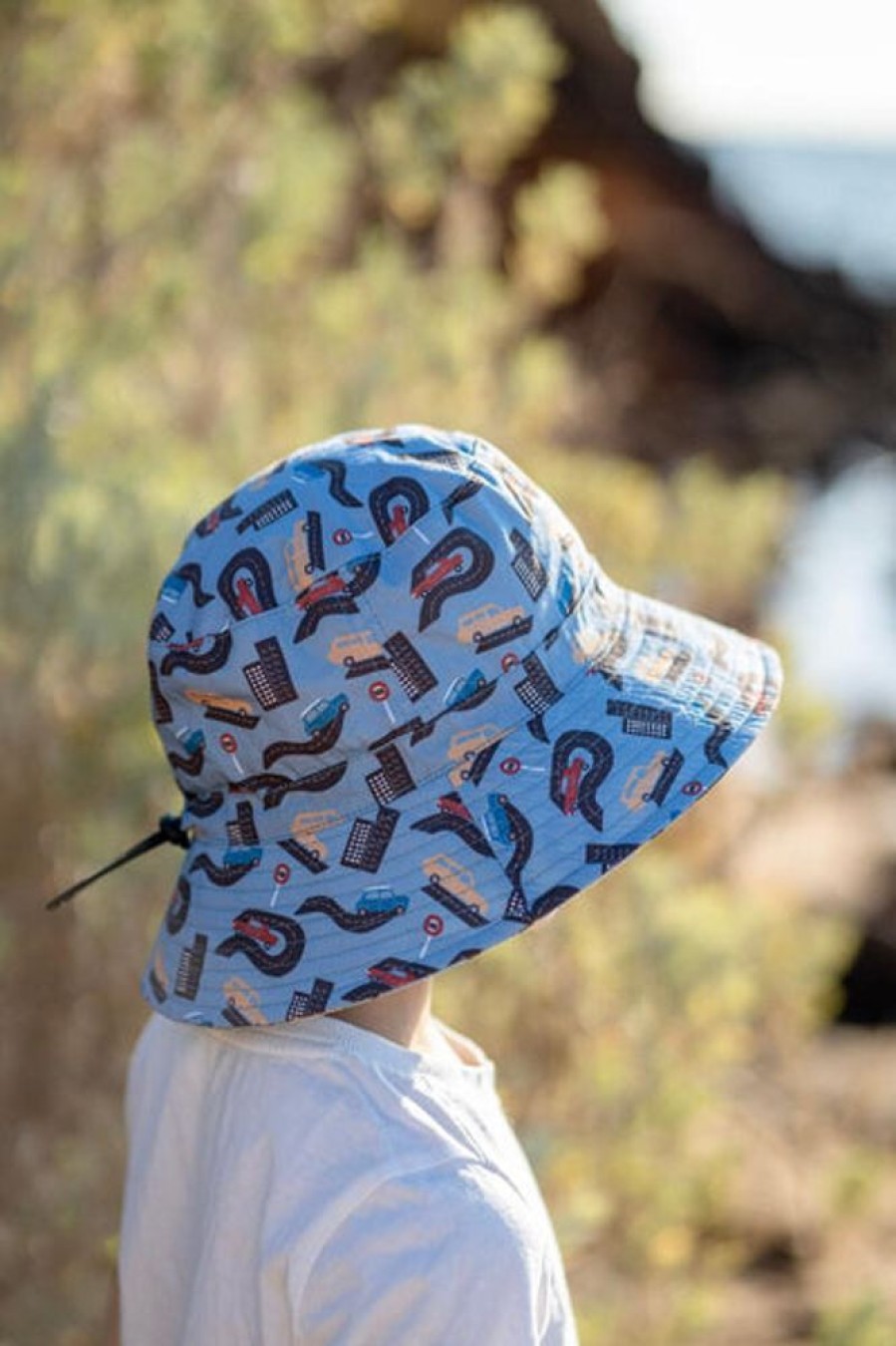 Kids & Babies Acorn kids | Acorn Kids - Let'S Hit The Road Wide Brim Bucket Hat