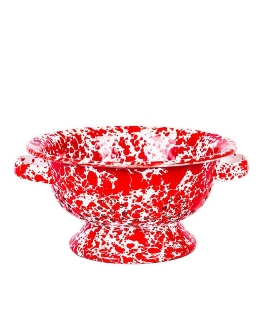 Tableware Crow Canyon | Crow Canyon - Splatter Small Berry Colander - Red