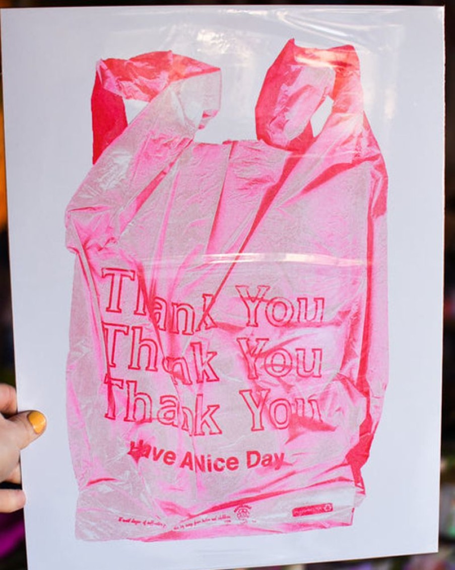 Home Decor Alex Luciano | Alex Luciano - Thank You! Bag Riso Print