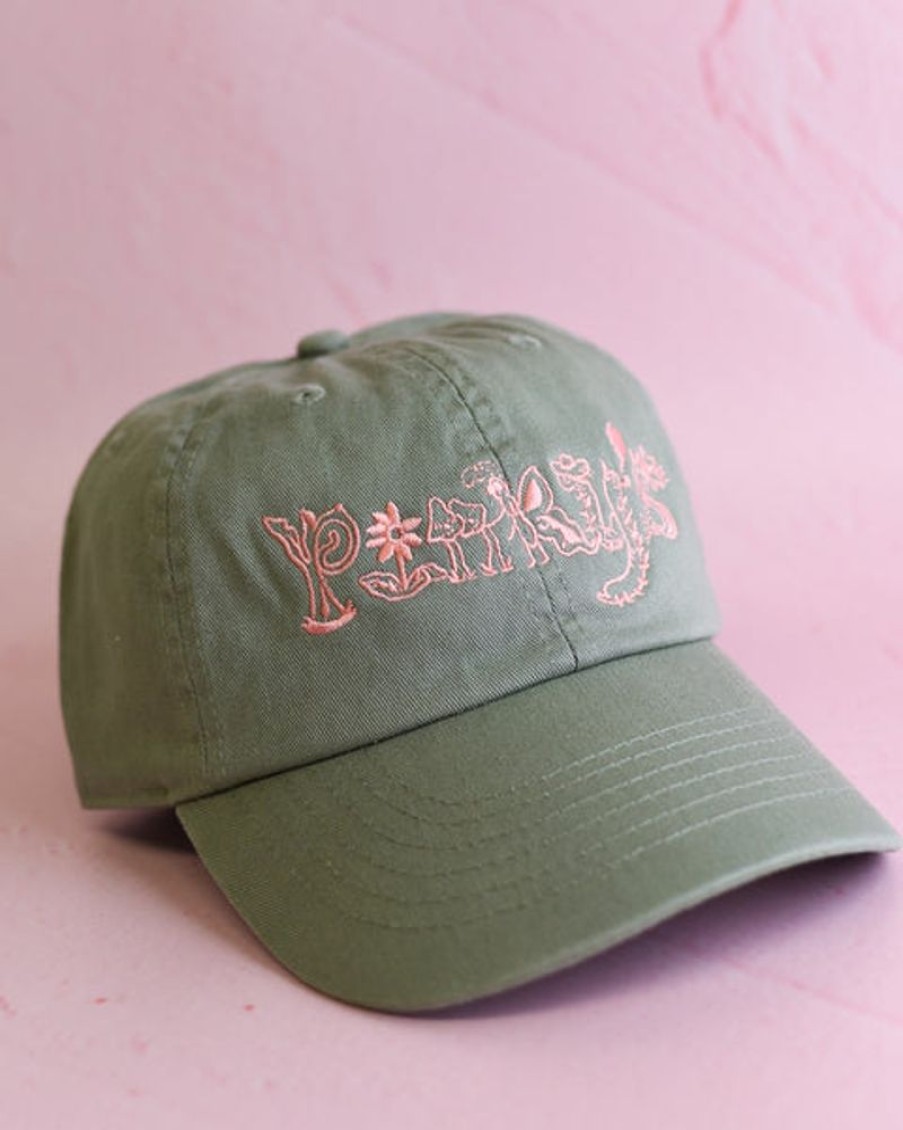 Accessories & Clothing Pinky's | Pinky'S Cap - Pink On Green