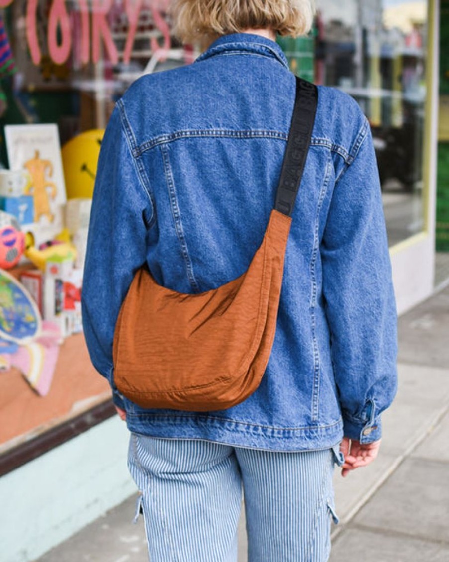 Accessories & Clothing Baggu | Baggu - Medium Nylon Crescent Bag - Brown