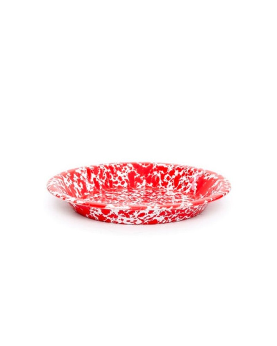 Tableware Crow Canyon | Crow Canyon - Splatter Pie Plate - Red