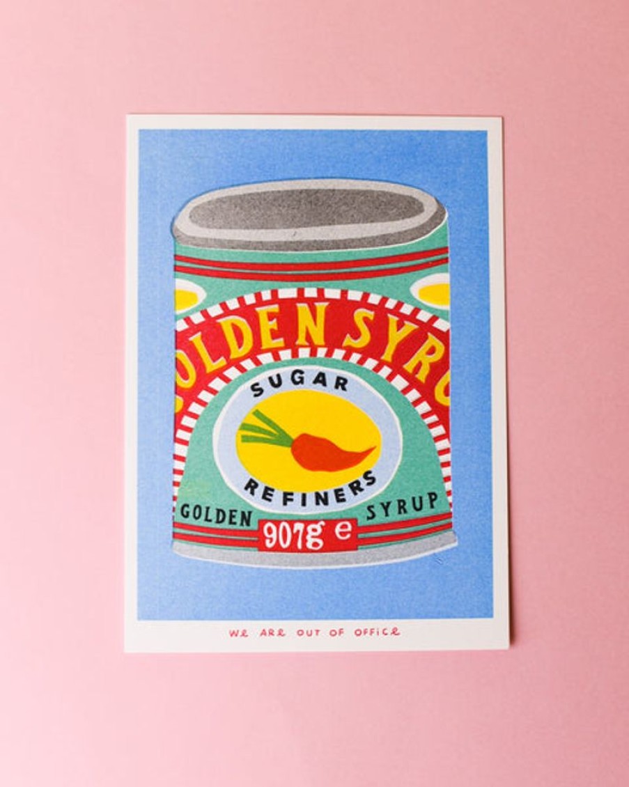 Home Decor we are out of office | We Are Out Of Office - Riso Print - A Can Of Golden Syrup