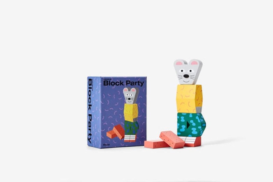 Kids & Babies Areaware | Areaware - Block Party Mouse By Andy Rementer