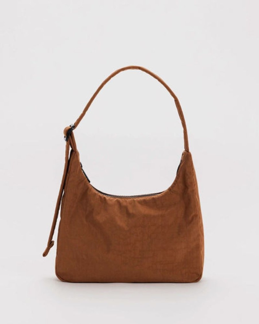 Accessories & Clothing Baggu | Baggu - Mini Nylon Shoulder Bag - Brown