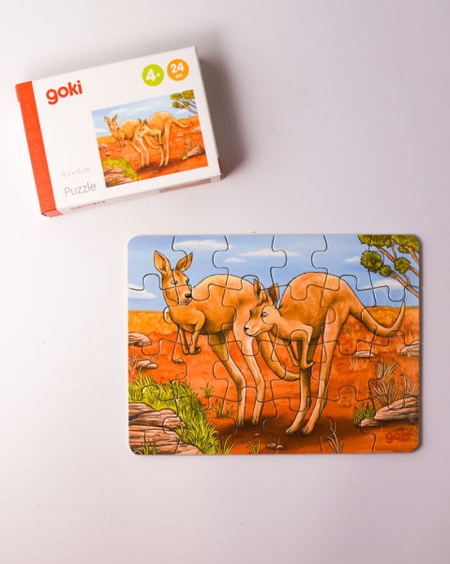 Kids & Babies GOKI | Goki - Mini Puzzle Australian Animals - Kangaroo