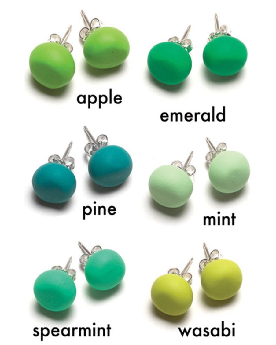 Jewellery Emily Green | Emily Green - Green Tone Stud Earrings