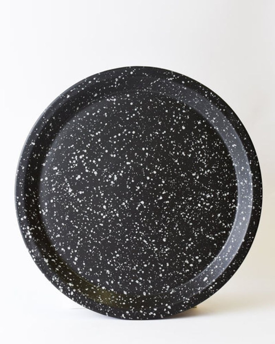 Tableware chips japan | Chips Japan Plate - Black And White Splash