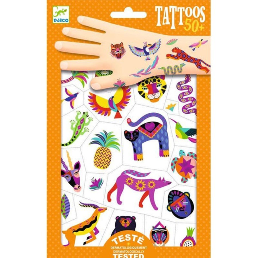 Kids & Babies Djeco | Djeco - Wild Beauty Temporary Tattoos