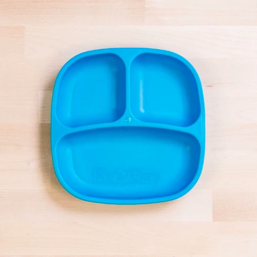 Kids & Babies Re-Play | Re-Play - Divided Plate - Sky Blue