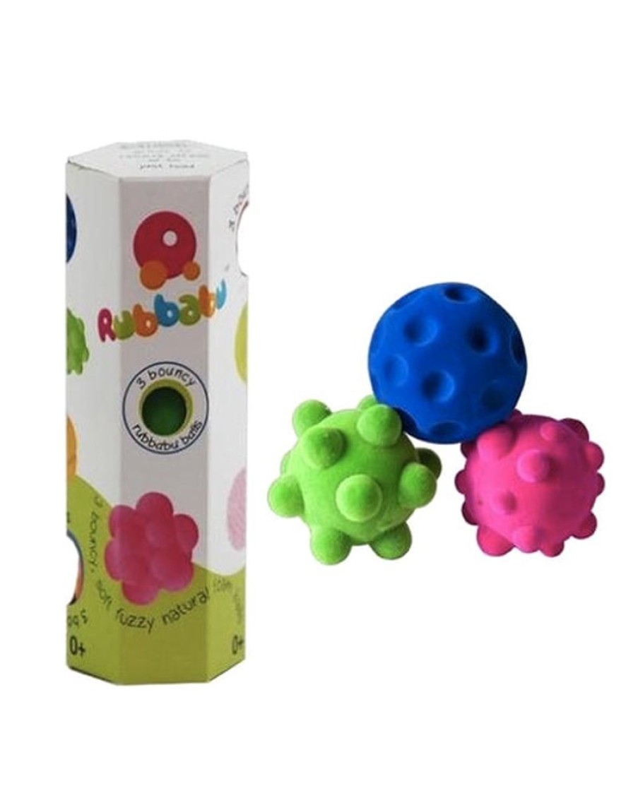 Kids & Babies Rubbabu | Rubbabu - 3 Small Stress Balls Set