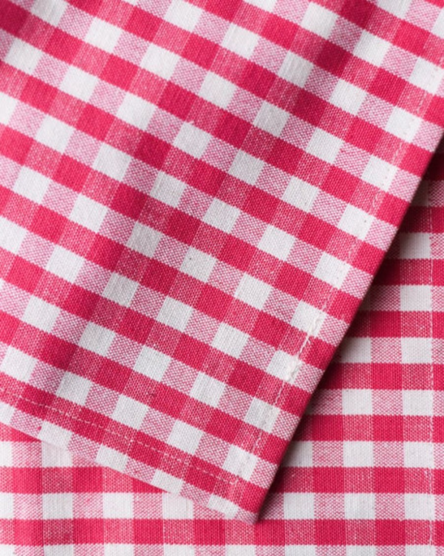 Tableware Pinky's | Gingham Check Table Cloth 150 X150Cm - Pink