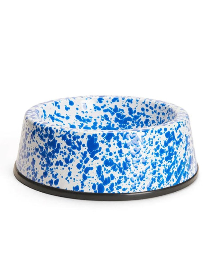 Tableware Crow Canyon | Crow Canyon - Pet Bowl Splatter Large Blue