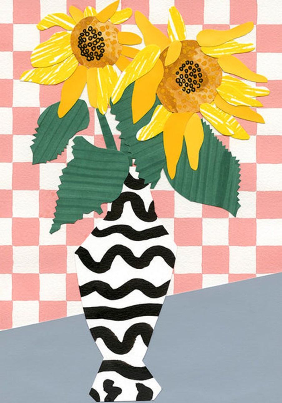 Home Decor Emily Green | Emily Green - Sunflower Collage A4 Giclee Print