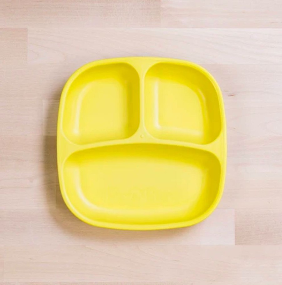 Kids & Babies Re-Play | Re-Play - Divided Plate - Yellow