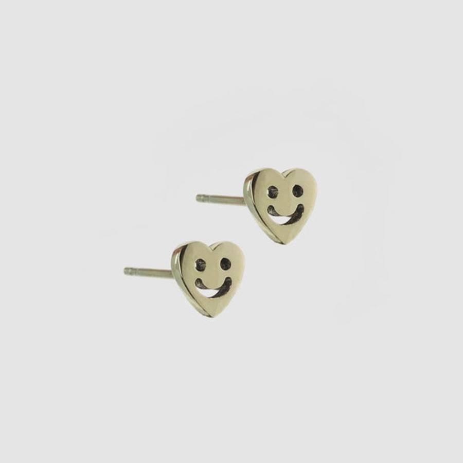 Jewellery Jake Cheeseman | Jake Cheeseman - Silver Smiley Studs