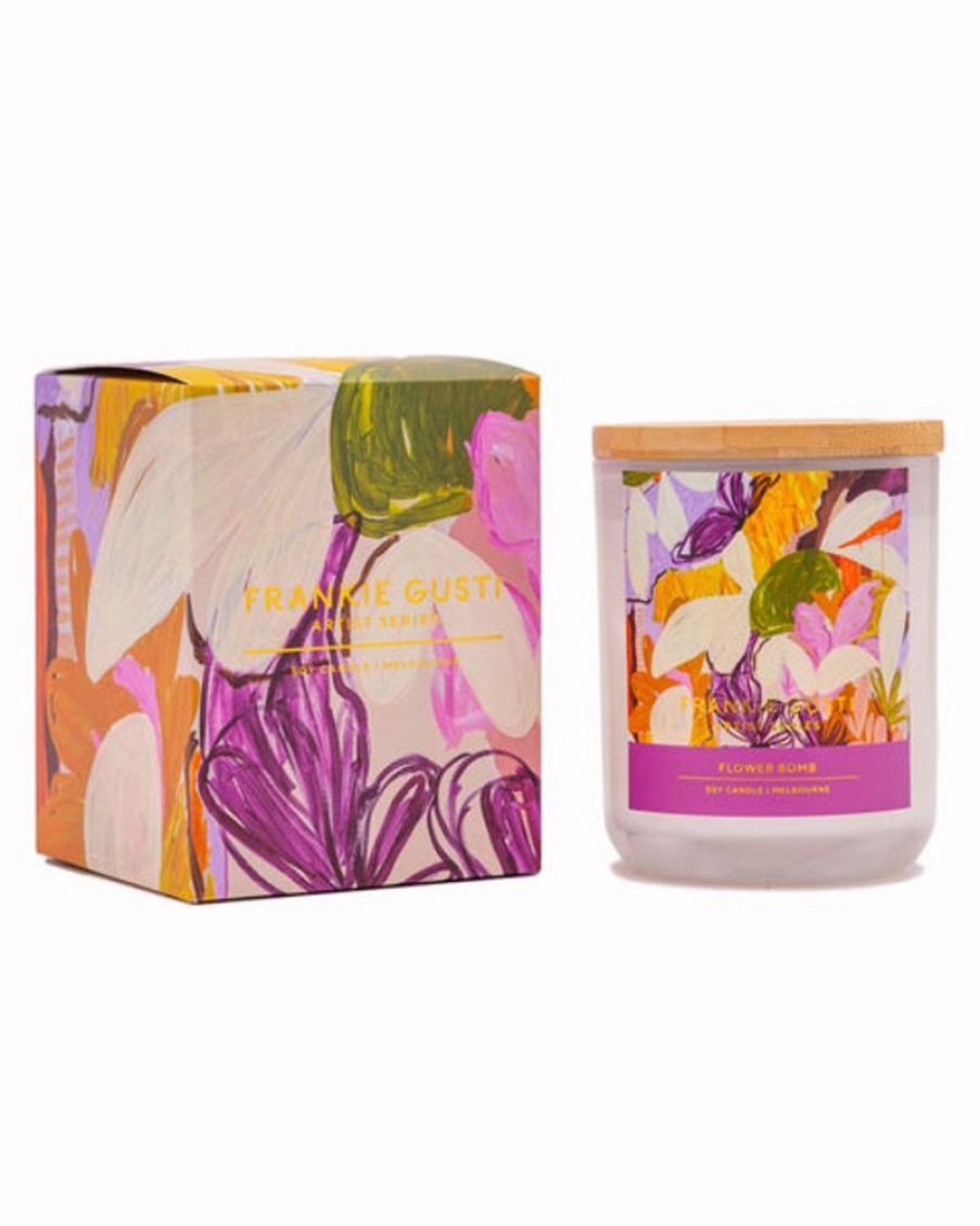 Home Decor Frankie Gusti | Frankie Gusti - Flower Bomb Candle - Kate Mayes