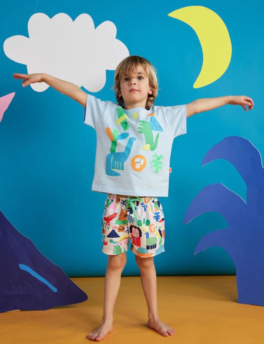 Kids & Babies Halcyon nights | Halcyon Nights - Kids Board Shorts - Dino