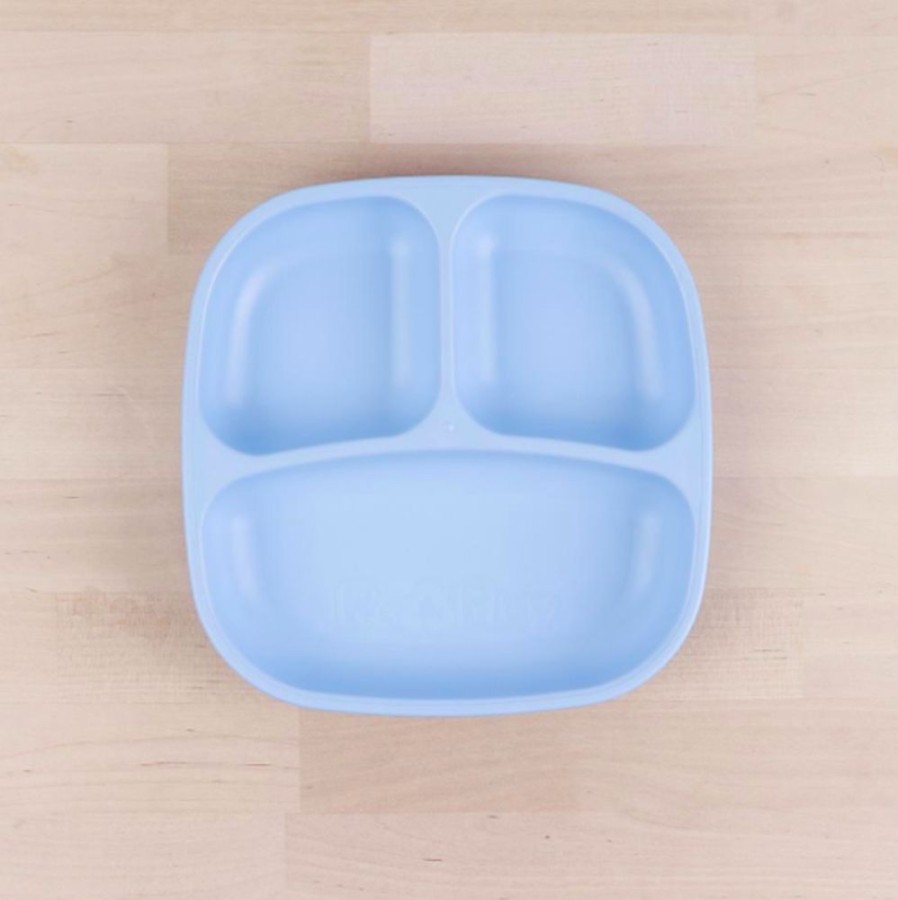 Kids & Babies Re-Play | Re-Play - Divided Plate - Ice Blue