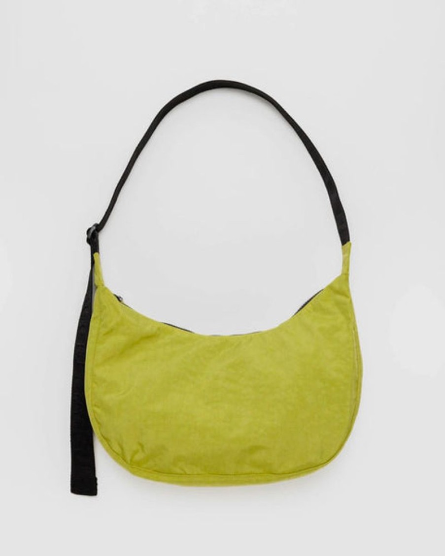 Accessories & Clothing Baggu | Baggu - Medium Nylon Crescent Bag - Lemongrass