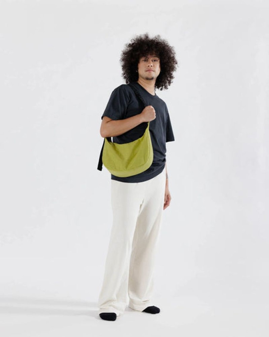 Accessories & Clothing Baggu | Baggu - Medium Nylon Crescent Bag - Lemongrass