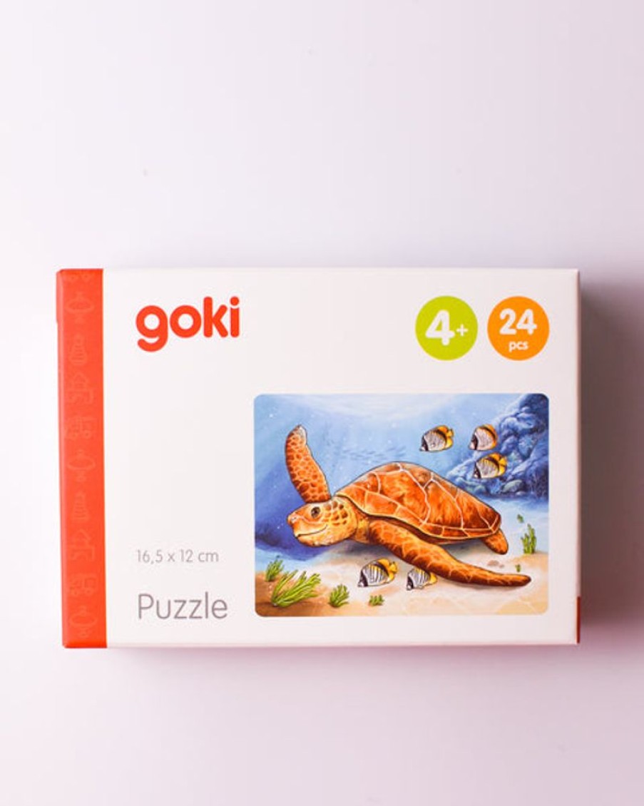 Kids & Babies GOKI | Goki - Mini Puzzle Australian Animals - Turtle