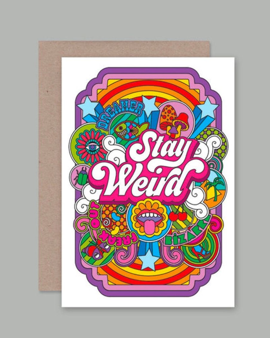 Cards AHD | Ahd Greetings Card - Stay Weird