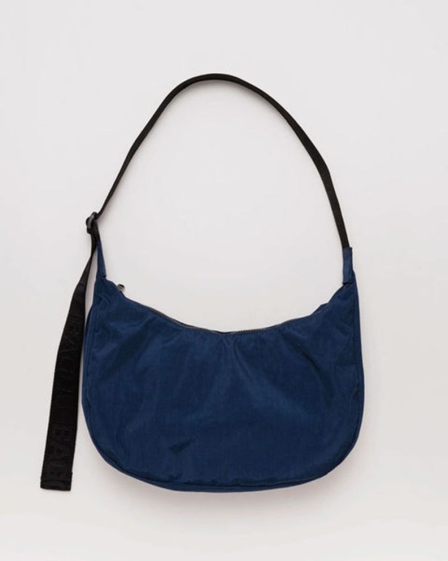 Accessories & Clothing Baggu | Baggu - Medium Nylon Crescent Bag - Navy