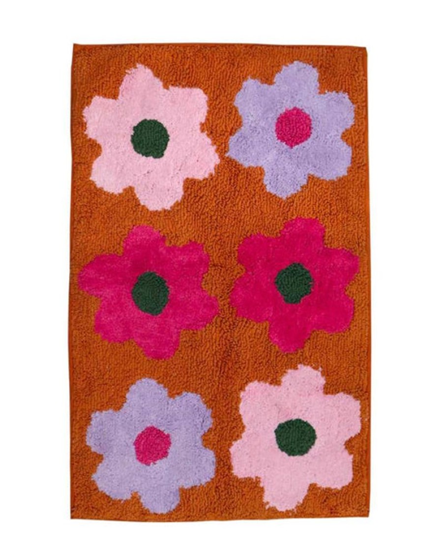 Home Decor Mosey Me | Mosey Me - Flowerbed Bath Mat