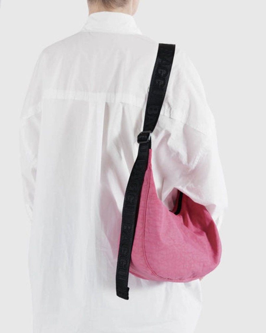 Accessories & Clothing Baggu | Baggu - Medium Nylon Crescent Bag - Azalea Pink